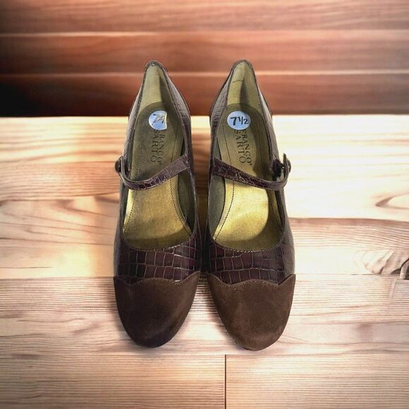Franco Sarto Shoes - Franco Sarto Darius Closed toe Faux croc brown shoes 7.5